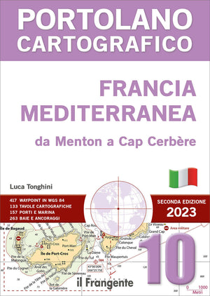 Copertina Portolano Cartografico Francia Mediterranea Menton-Cap Cerbère, 2ª ed. 2023, con mappa nautica | Onautica