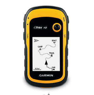 GPS portatile Garmin eTrex 10 giallo e nero con display mappa in bianco e nero | Onautica