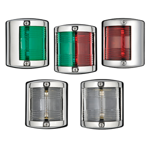 Fanali navigazione UTILITY 85 acciaio inox: verde, rosso, combinato e bianchi, per imbarcazioni fino 12m | Onautica