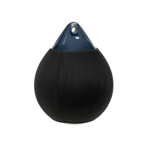 Copriparabordi sferici in neoprene a cellule chiuse reversibili (blu e nero) per parabordi a pera serie A.