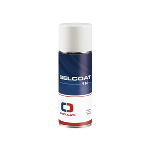 Bomboletta spray Osculati Gelcoat 1K bianco 400ml, etichetta blu e bianca con logo rossoblu | Onautica