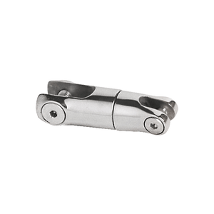 Giunto girevole trefoil inox lucido per ancora 20 kg, catena Ø 6/8 mm, vista laterale | Onautica