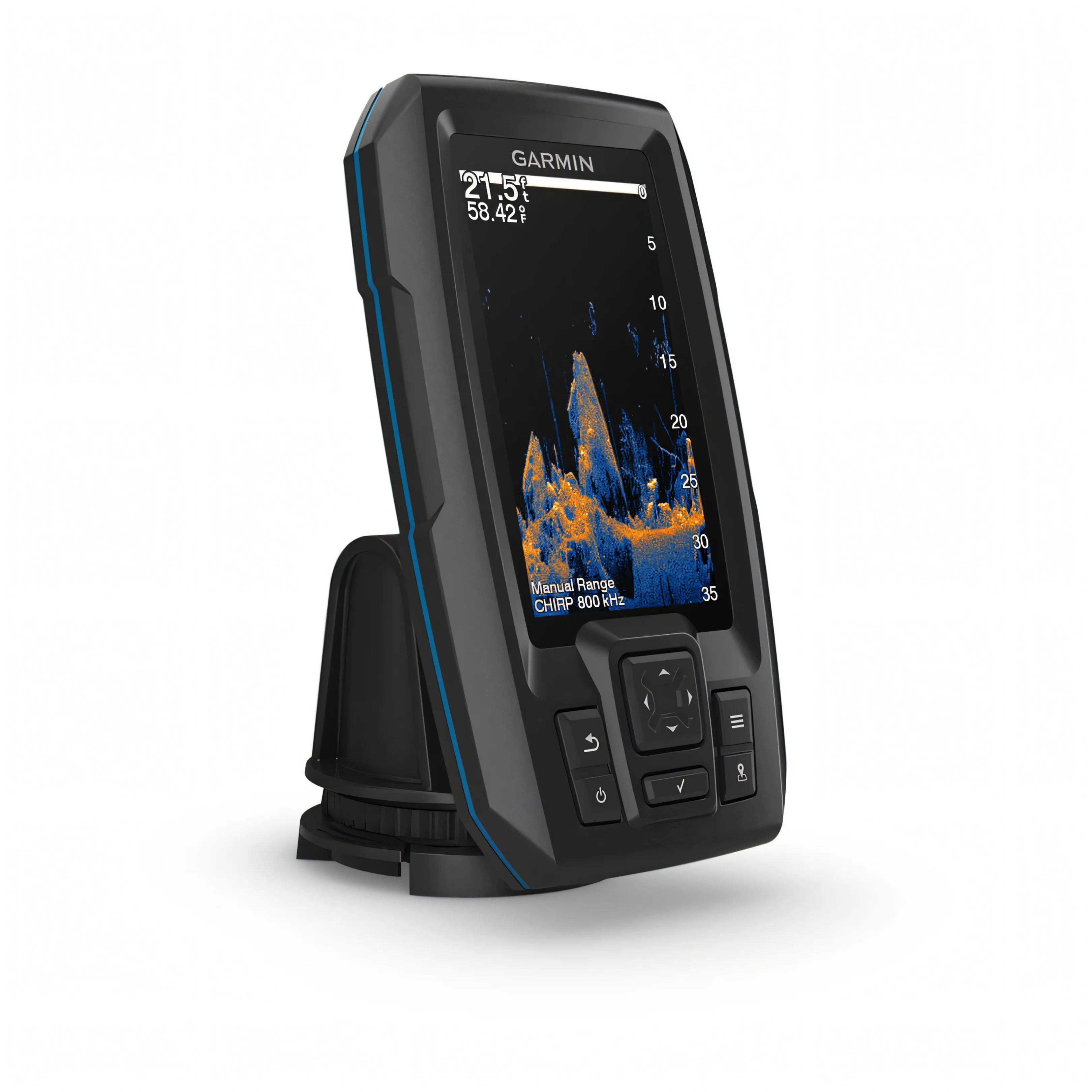 Ecoscandaglio Garmin STRIKER Vivid 4cv con display 4,3 pollici a colori e trasduttore GT20-TM