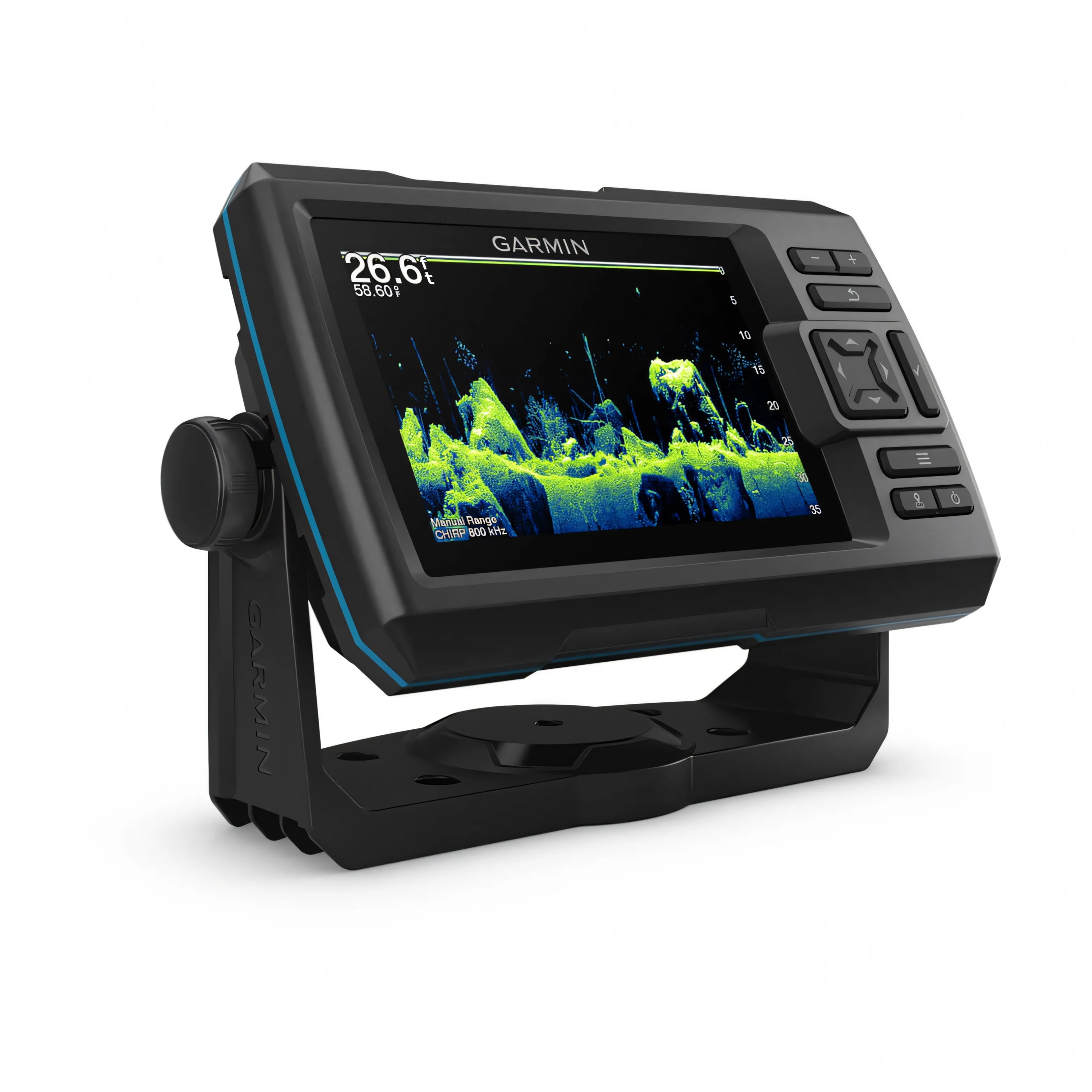 Ecoscandaglio Garmin STRIKER Vivid 5cv con display a colori da 5 pollici e tasti laterali