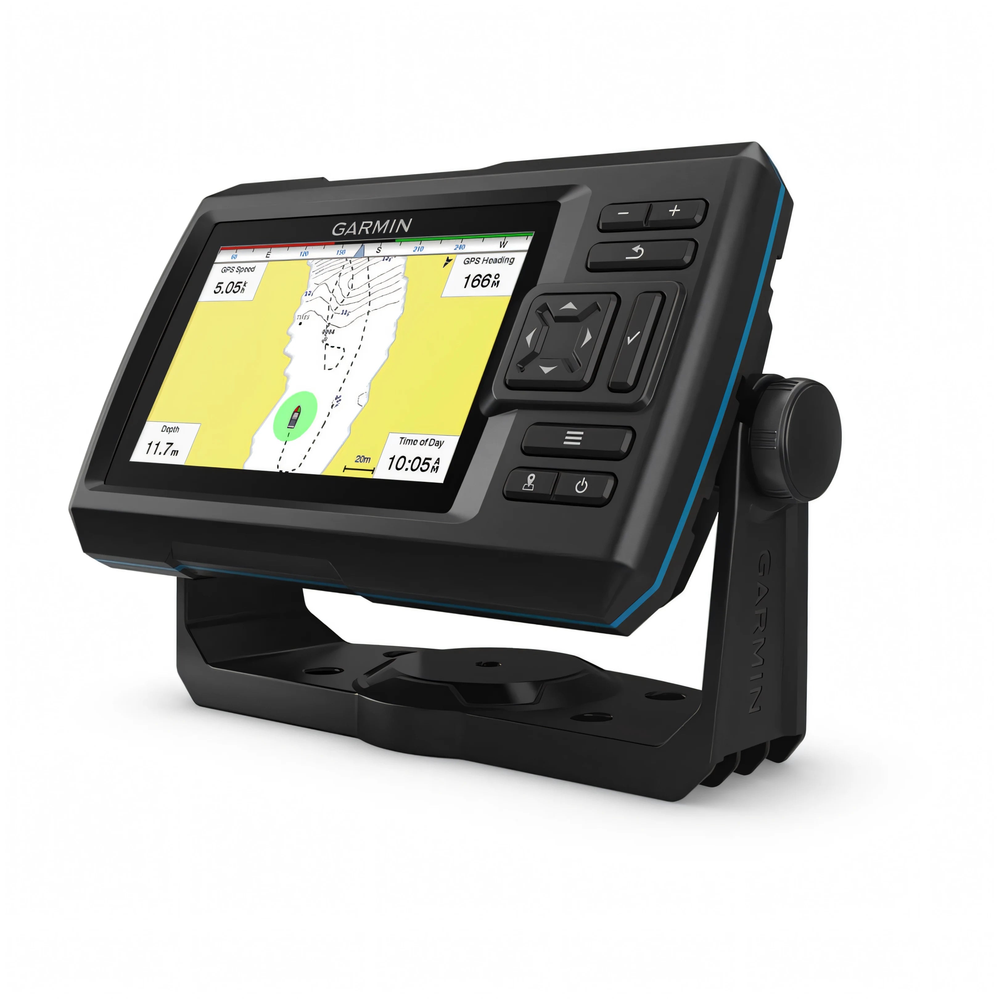 Ecoscandaglio Garmin STRIKER Vivid 5cv con display a colori da 5 pollici e tasti laterali