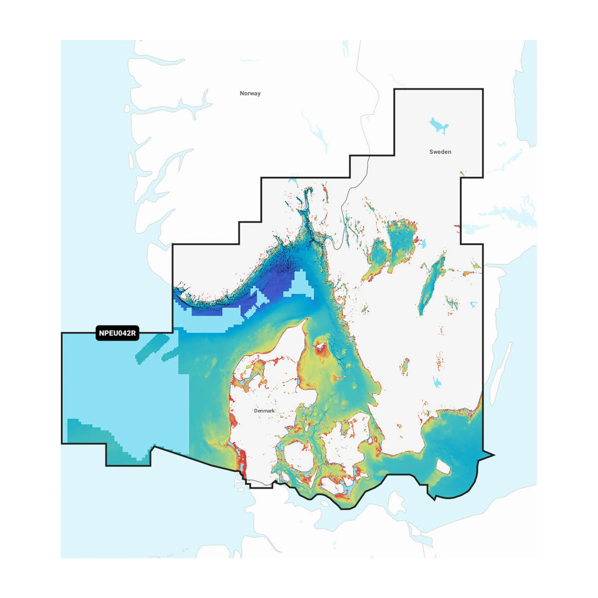 Carta nautica Navionics Platinum+ NPEU042R Da Oslo a Trelleborg su scheda microSD/SD con mappa di copertura