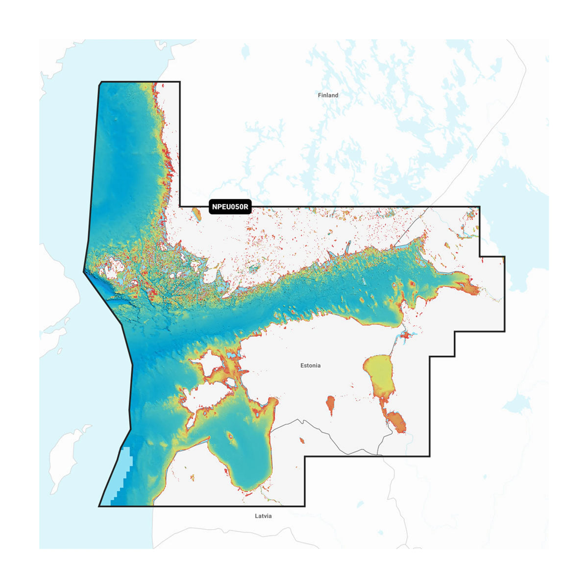 Carta nautica Navionics Platinum+ NPEU050R Golfo di Finlandia su scheda microSD/SD con mappa di copertura