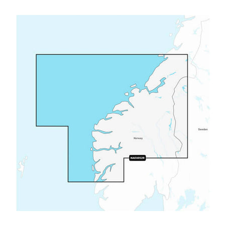 Carta nautica Navionics+ NAEU052R Norvegia, da Sognefjord con mappa di copertura