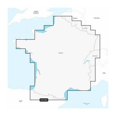 Carta nautica Navionics+ NAEU080R Francia, laghi e fiumi su scheda microSD/SD con mappa di copertura