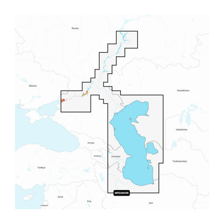 Carta nautica Navionics Platinum+ NPEU069R Mar Caspio e Volga su scheda microSD/SD con mappa di copertura