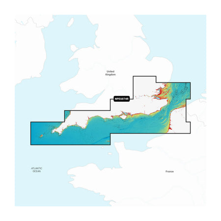 Carta nautica Navionics Platinum+ NPEU074R Inghilterra, costa meridionale su scheda microSD/SD con mappa di copertura