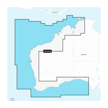 Carta nautica Navionics+ NAPC026R Australia occidentale su scheda microSD/SD con mappa di copertura