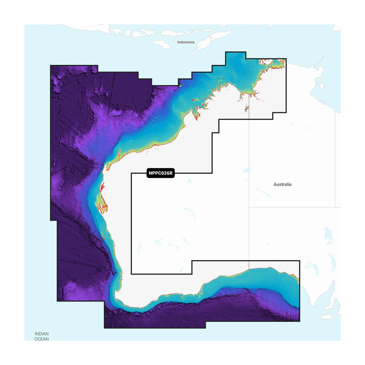 Carta nautica Navionics Platinum+ NPPC026R Australia occidentale su scheda microSD/SD con mappa di copertura