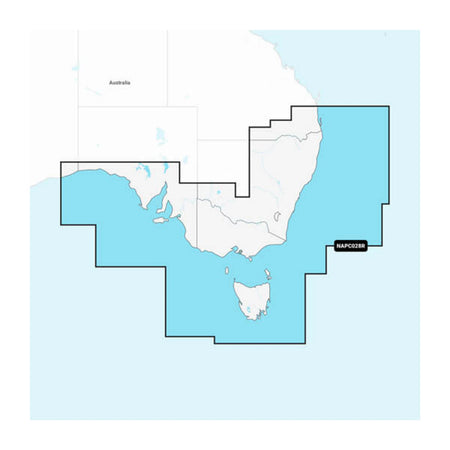 Carta nautica Navionics+ NAPC028R Australia sud-orientale con mappa di copertura