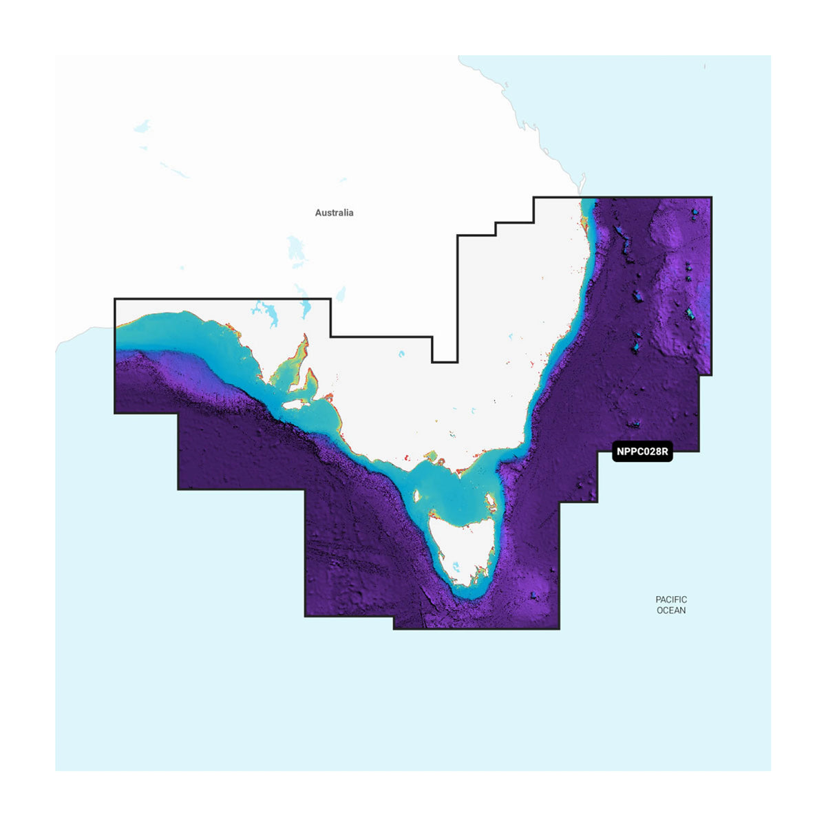 Carta nautica Navionics Platinum+ NPPC028R Australia sud-orientale su scheda microSD/SD con mappa di copertura