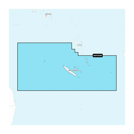 Carta nautica Navionics+ NAPC030R Nuova Caledonia con mappa di copertura