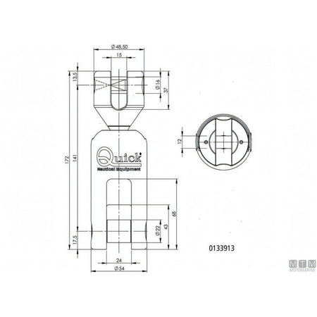 Giunto Ancora Girevole Olympic in Acciaio Inox 316 — Ø 8 mm