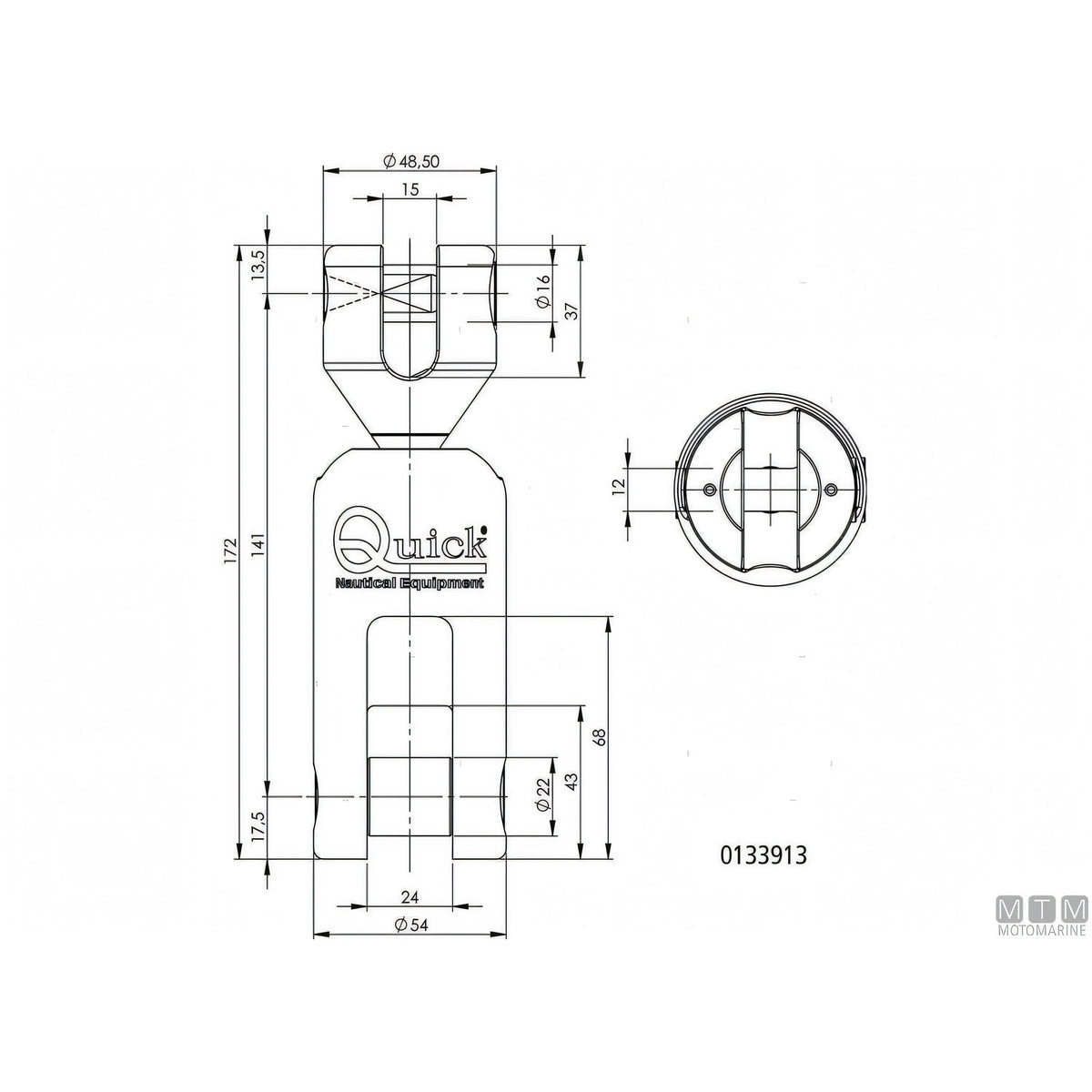 Quick Giunto Ancora Girevole Olympic Acciaio Inox 316 — vista 6