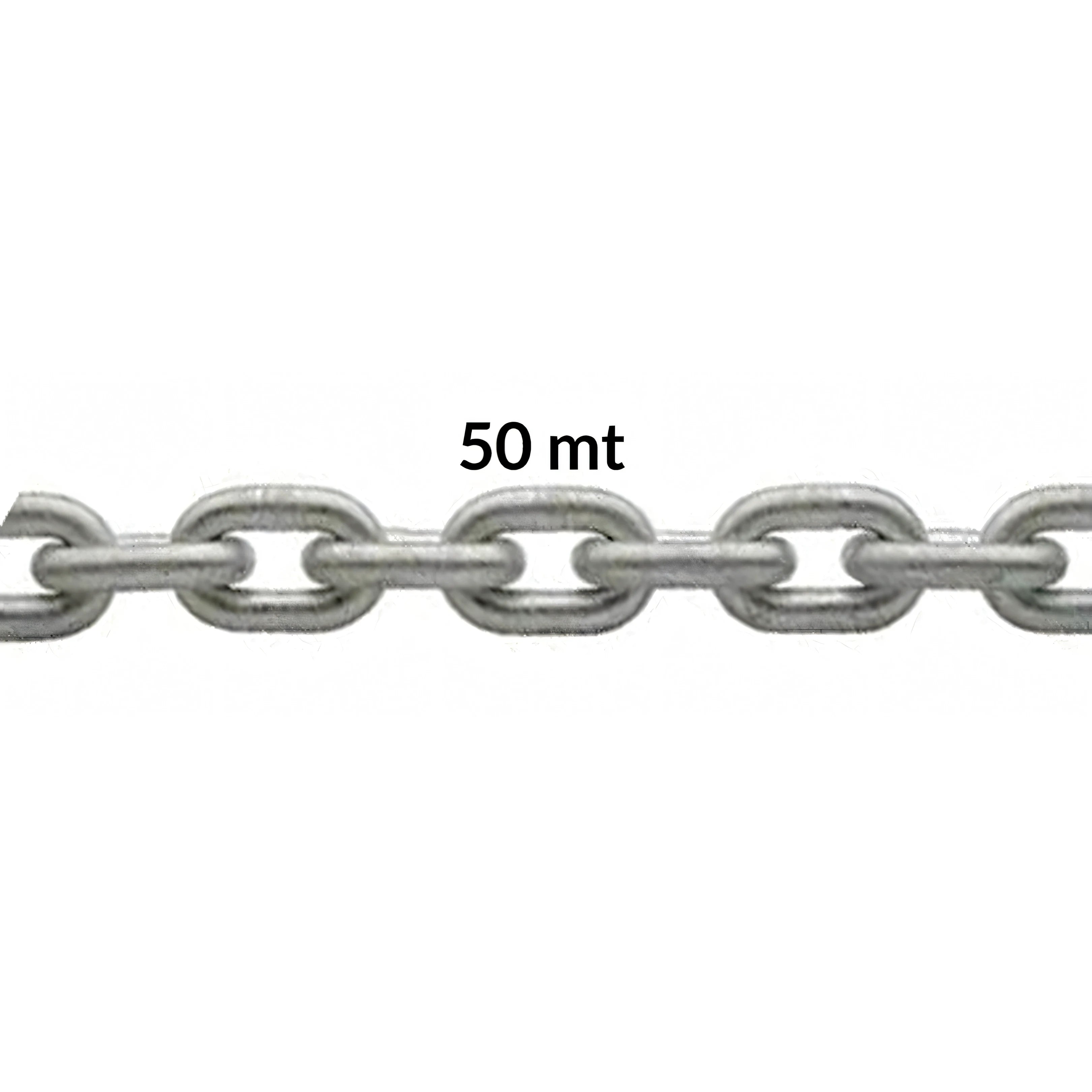 Catena calibrata zincata a caldo per verricello salpancora, maglie in acciaio
