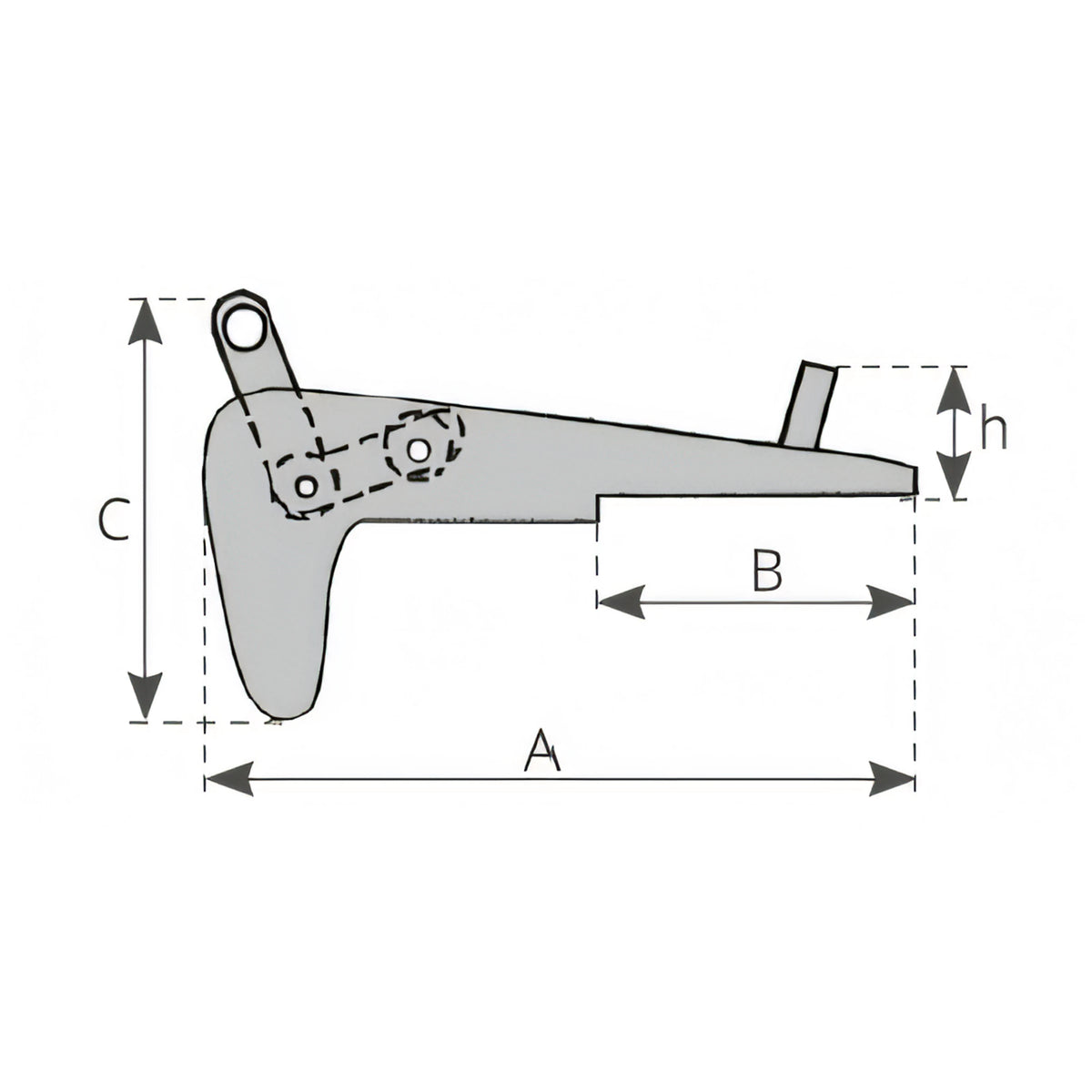 Musone Safe 390 mm, disegno tecnico