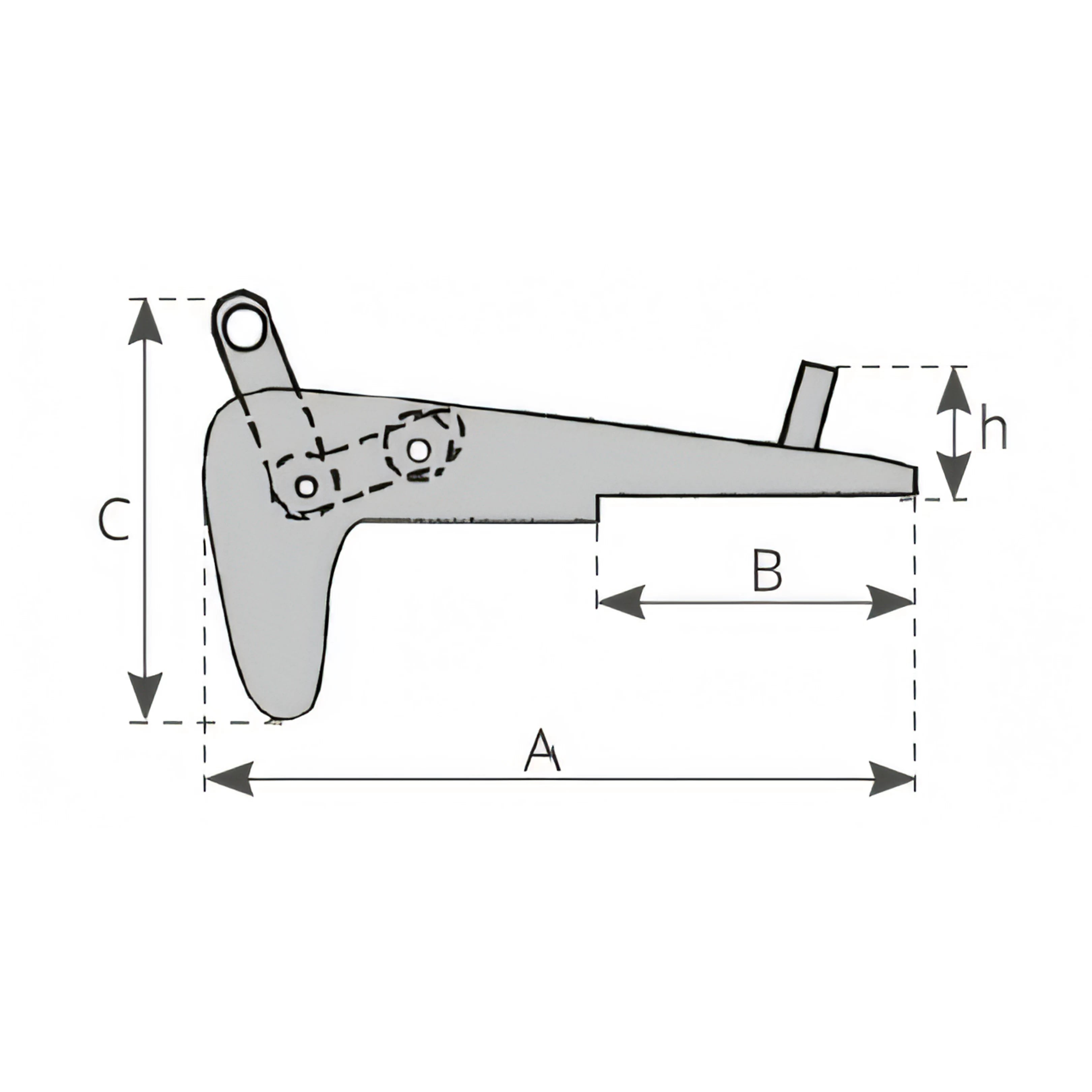 Musone Safe 390 mm, disegno tecnico