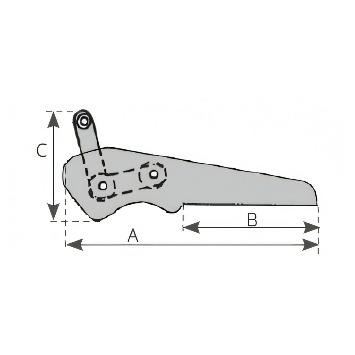 Musone Safe 425 mm, disegno tecnico