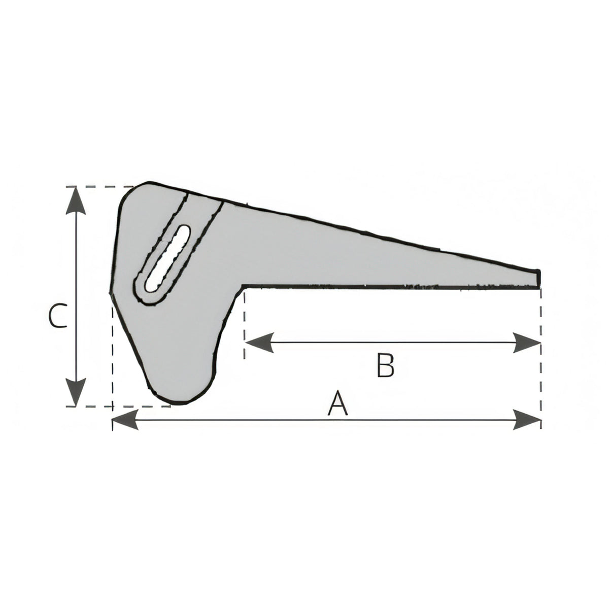 Musone inox per Bruce e Force, disegno tecnico