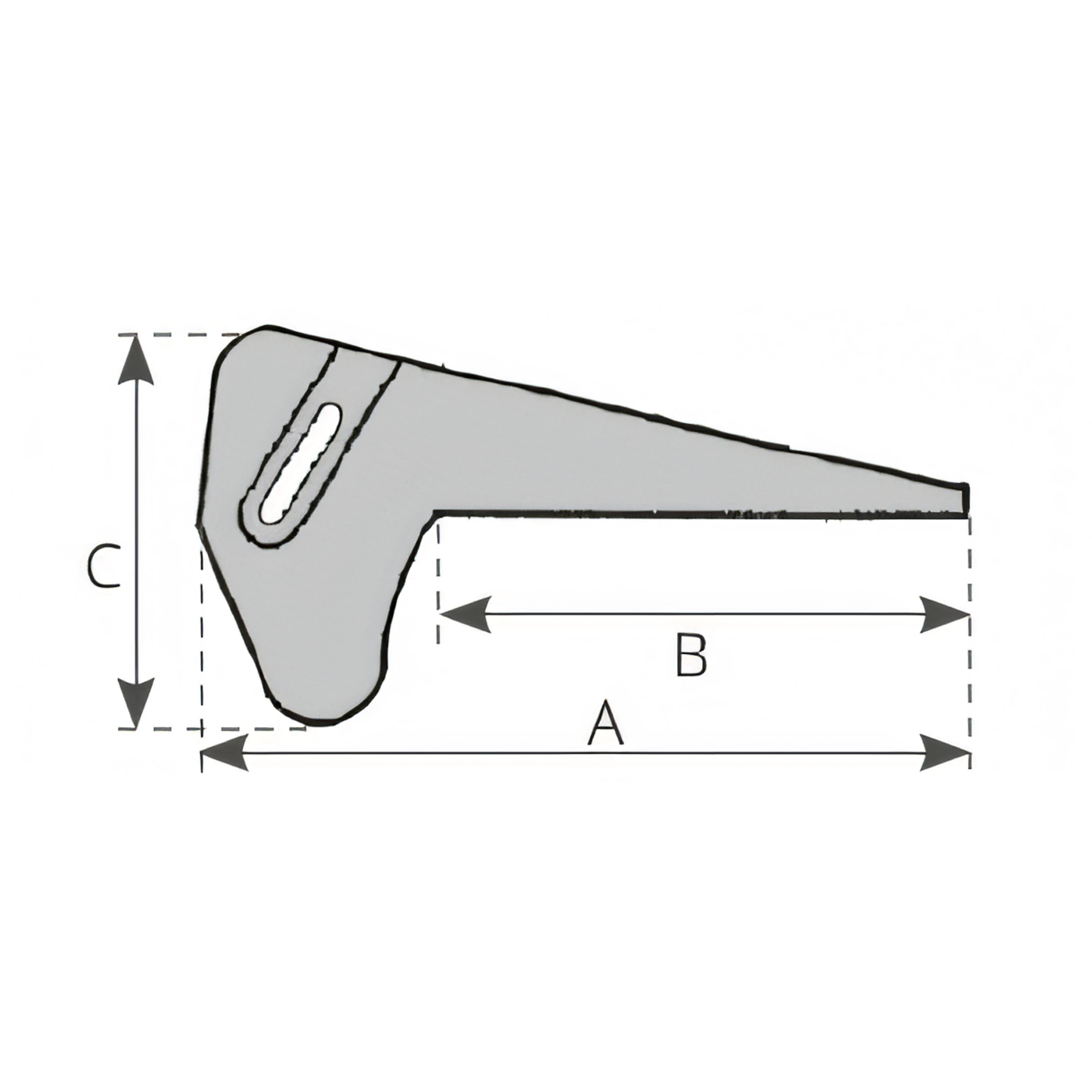 Musone inox per Bruce e Force, disegno tecnico
