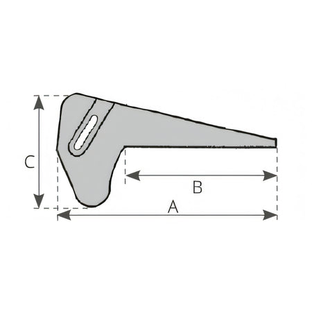 Musone inox per Bruce e Force, disegno tecnico