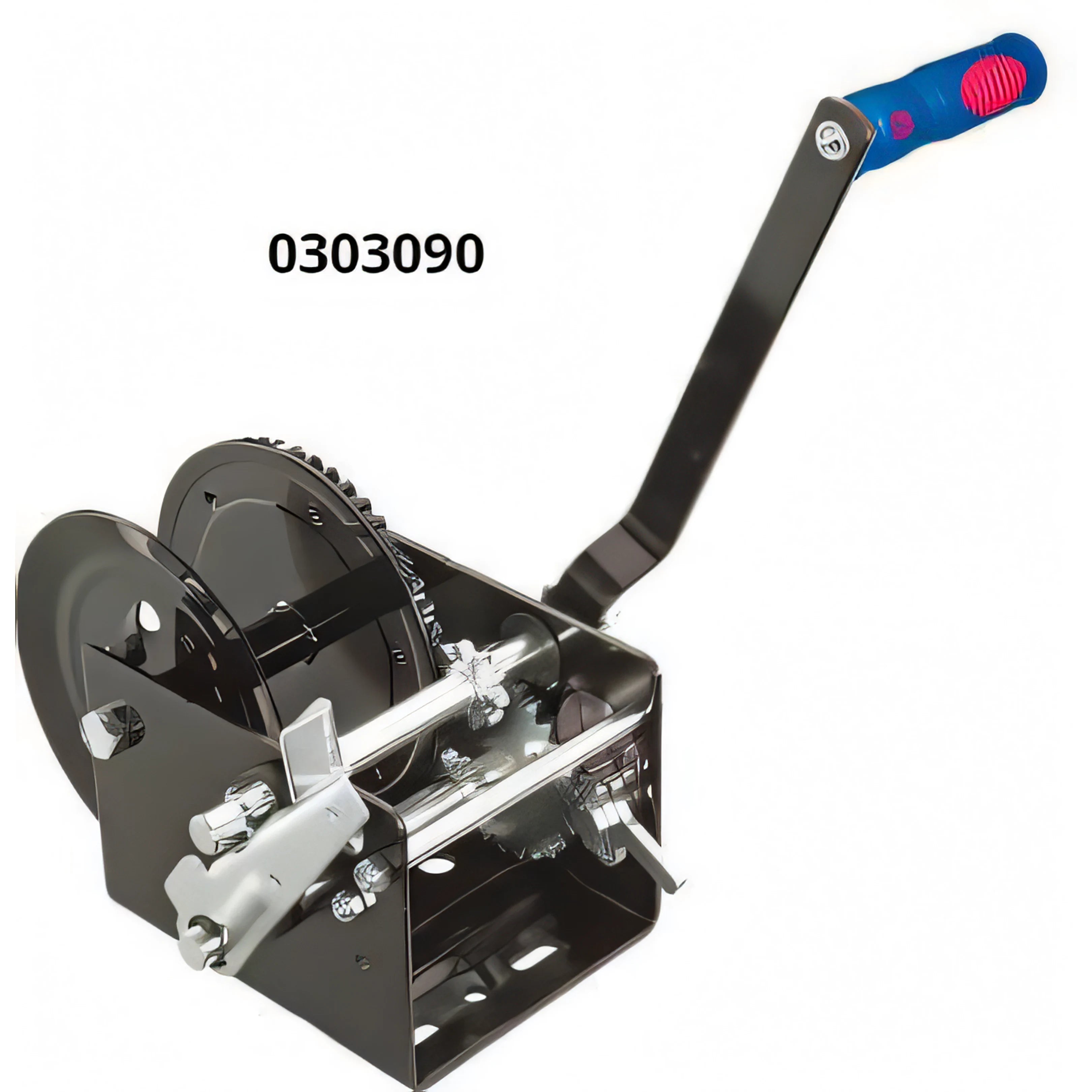 Argano manuale, disegno tecnico con quote
