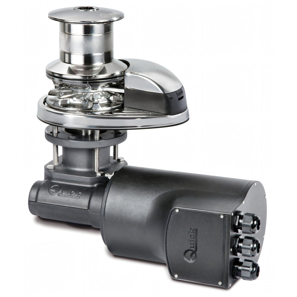 Verricello salpancora Quick DP2 con campana in acciaio inox AISI 316