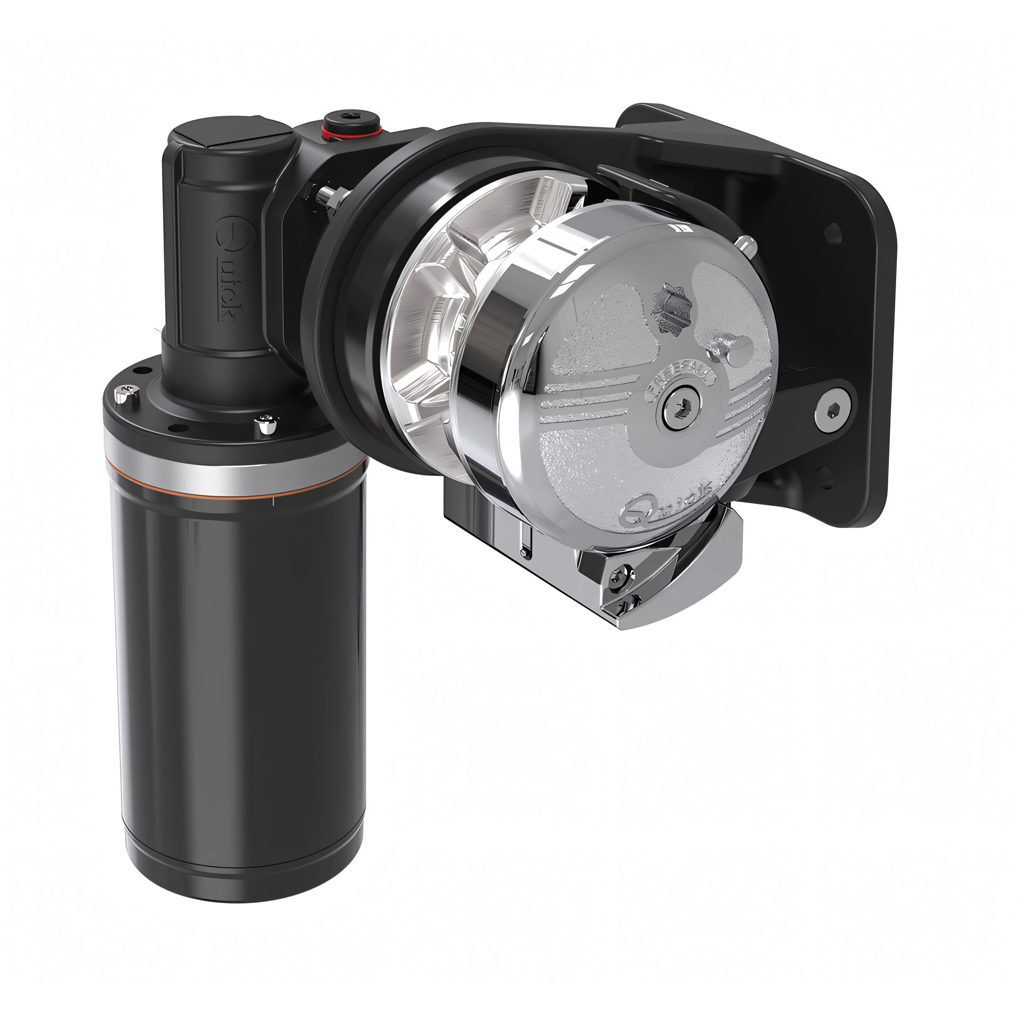 Verricello salpancora orizzontale Quick BL2 in acciaio inox e bronzo cromato