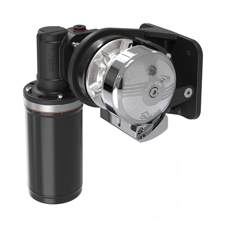 Verricello salpancora orizzontale Quick BL2 in acciaio inox e bronzo cromato