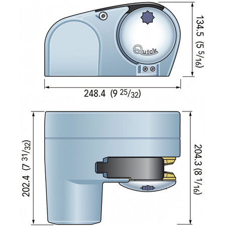 Verricello Quick Genius GP2 1500, disegno tecnico
