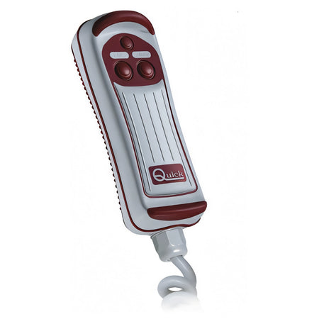 Pulsantiera stagna Quick HRC nera con inserti in gomma e cavo spiralato
