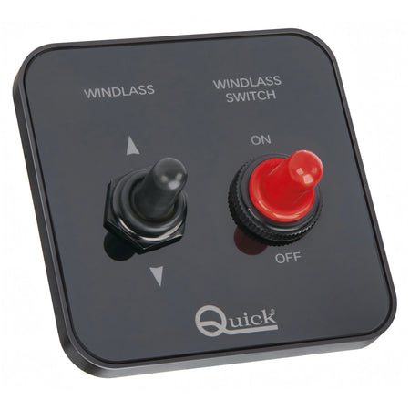 Comando e interruttore salpancora Quick WCS in ABS nero da plancia