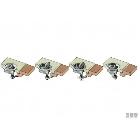 Southco chiusura a compressione M1-25 acciaio inox 316 — Con chiavi