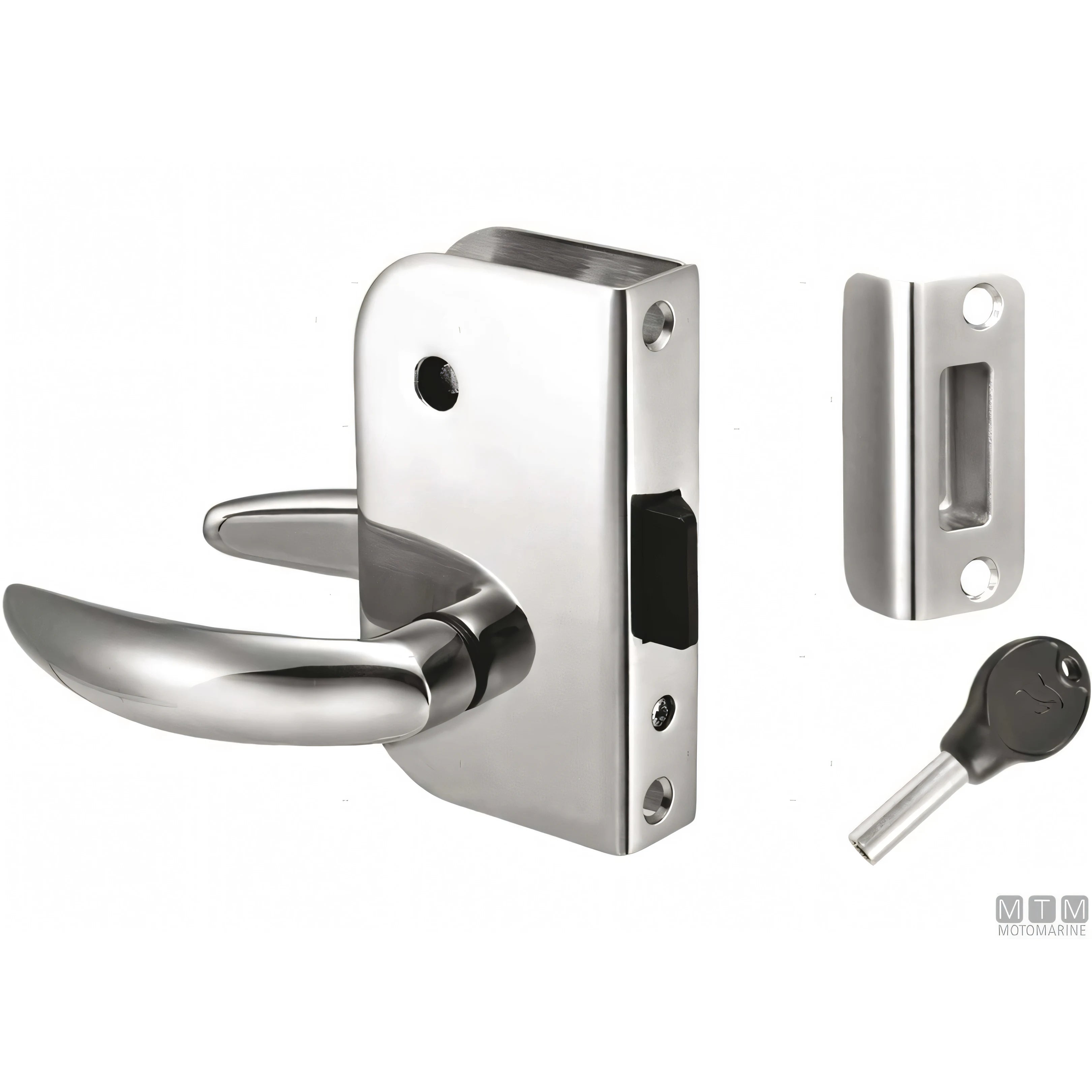 Serratura Privacy Door in Acciaio Inox AISI316 con chiavi Motomarine — Mano Sinistra