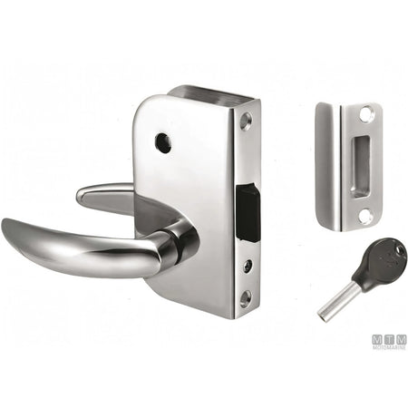 Serratura Privacy Door in Acciaio Inox AISI316 con chiavi Motomarine — Mano Sinistra