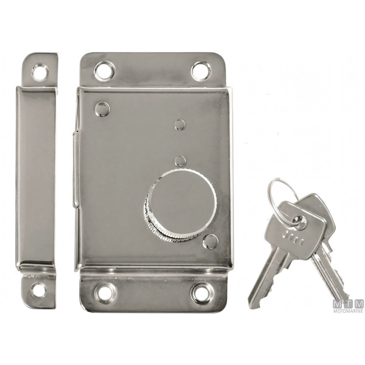 Motomarine serratura da accostare 3656B ottone cromato — H 25 mm