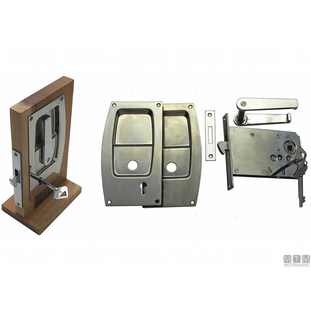 Motomarine Serratura da Infilare 3448 Acciaio Inox — 158 x 87 mm