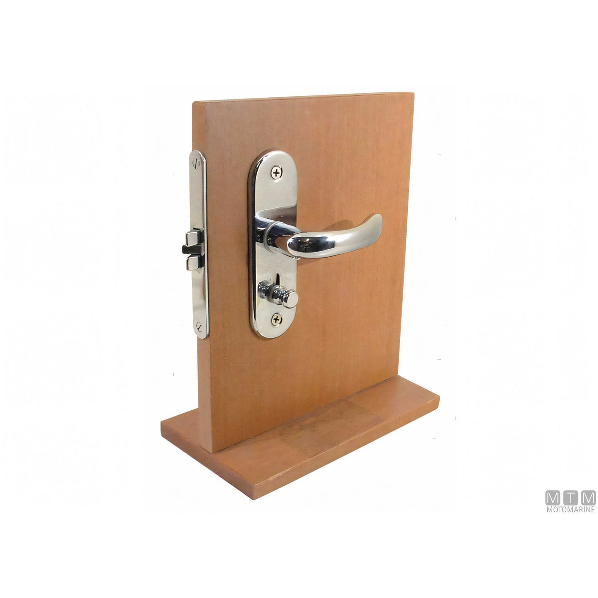 Set serratura da infilare ottone cromato con blocco interno 70 1500 — mm 68 x 60