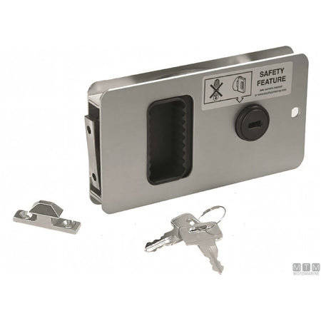 Southco Serratura a Filo Mobella Flush-Entry in Alluminio Anodizzato — Satinata