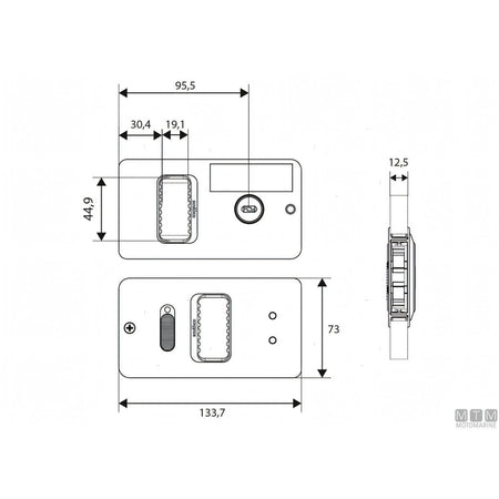 Southco Serratura a Filo Mobella Flush-Entry in Alluminio Anodizzato — Satinata