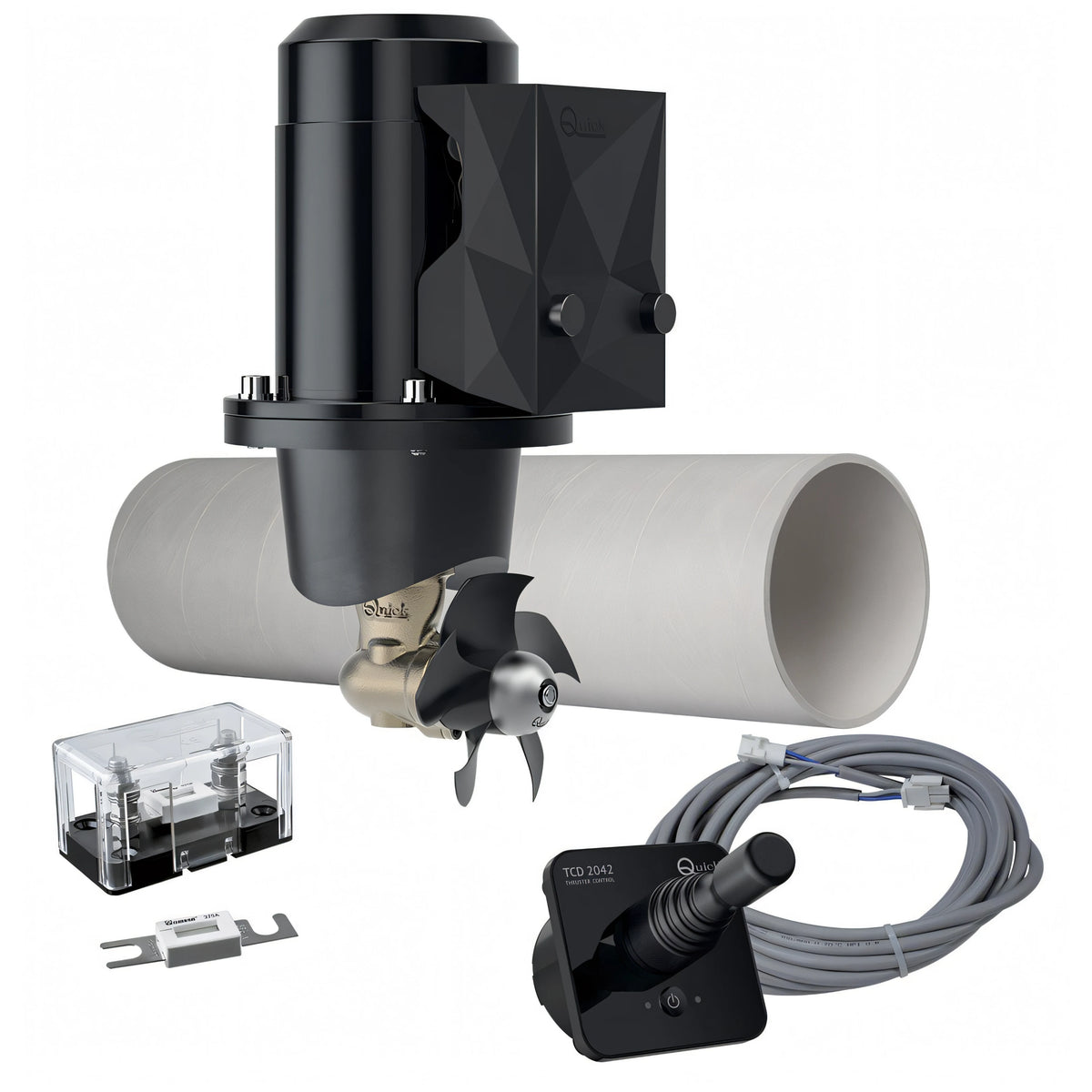 Kit completo elica di manovra Quick BTQ 110-25 con tunnel e comando