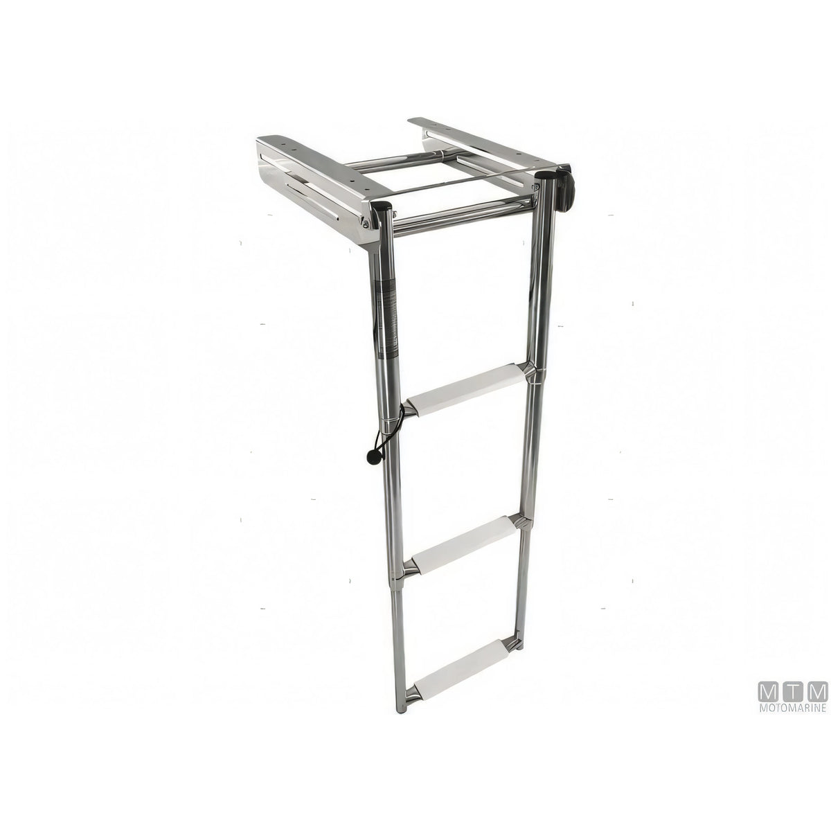 Motomarine scaletta telescopica sotto plancia acciaio inox — 3 gradini