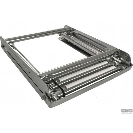 Motomarine scaletta telescopica sotto plancia acciaio inox — 3 gradini