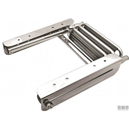 Motomarine scaletta telescopica Comfort Wide Step acciaio inox — 3 gradini