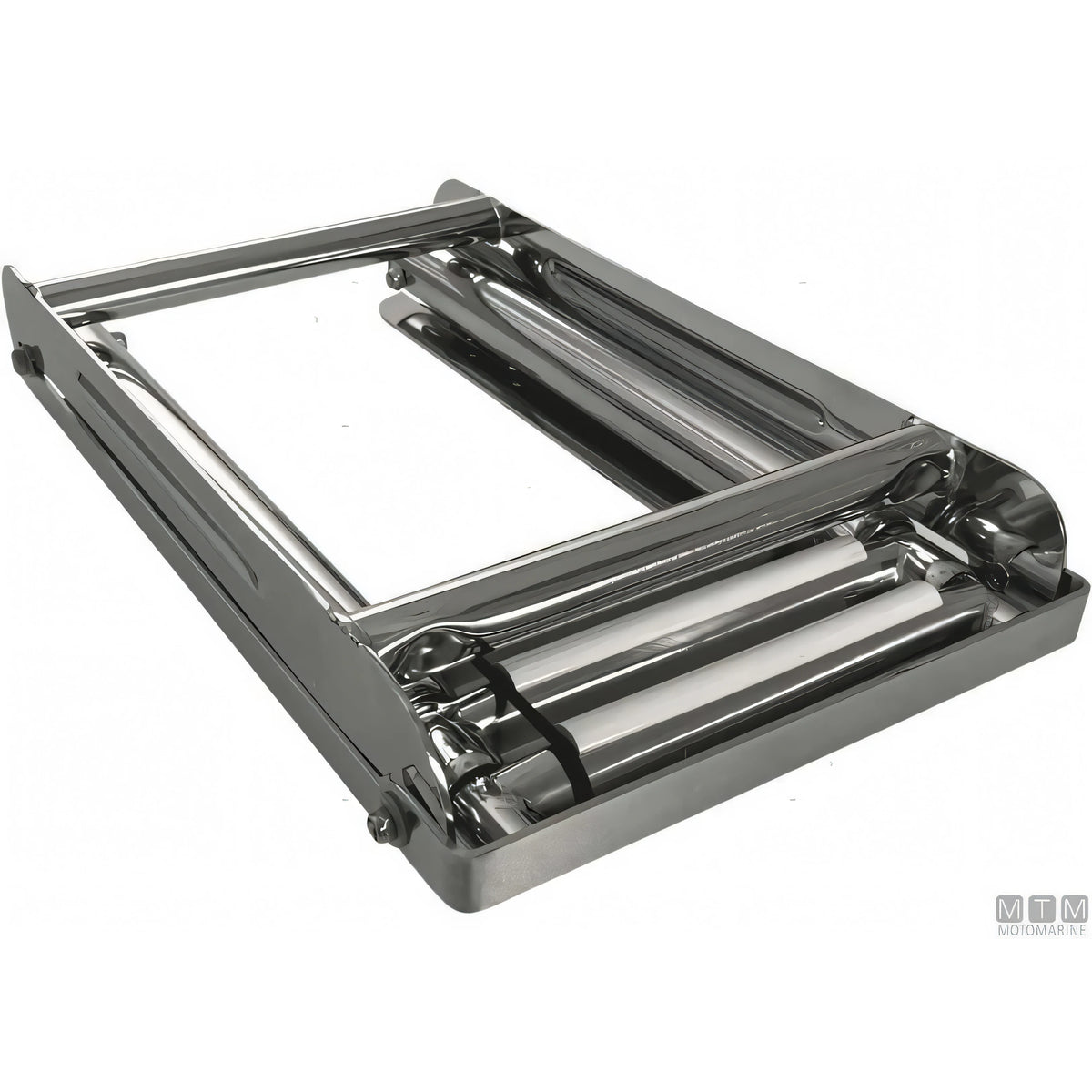 Motomarine scaletta telescopica slim acciaio inox — 3 gradini