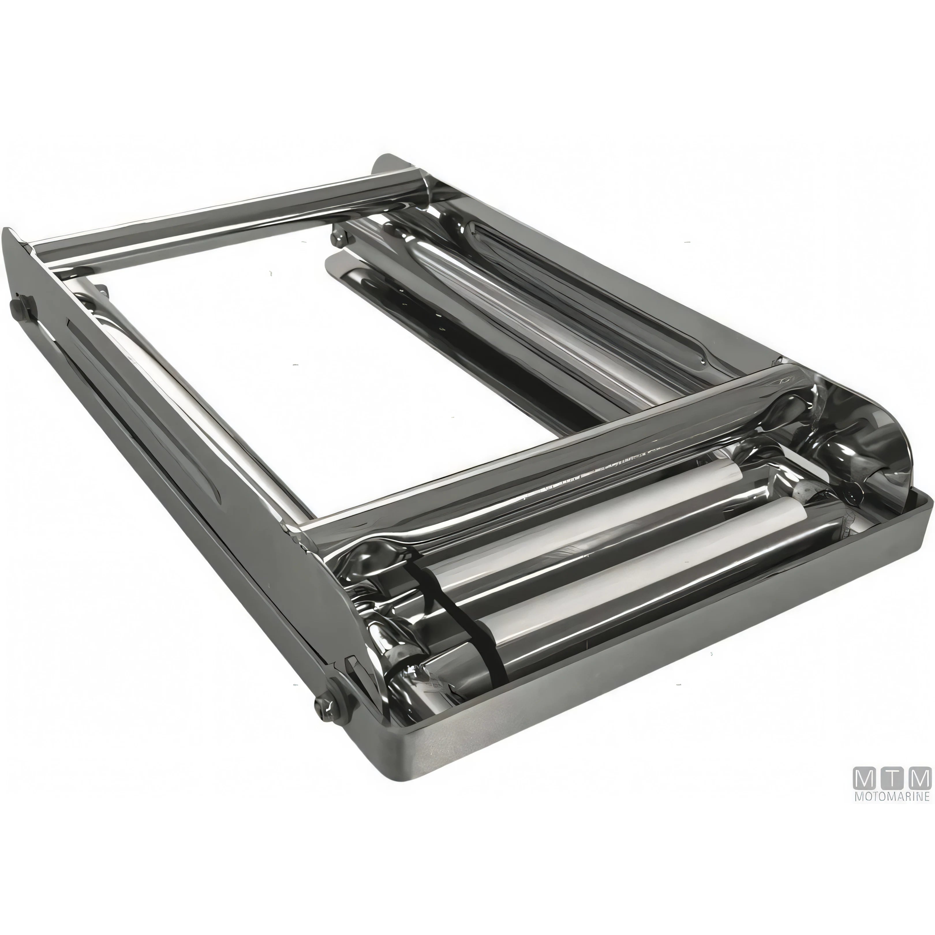 Motomarine scaletta telescopica slim acciaio inox — 3 gradini